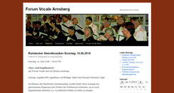 Desktop Screenshot of forum-vocale-arnsberg.de